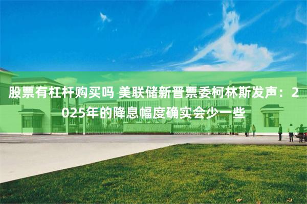 股票有杠杆购买吗 美联储新晋票委柯林斯发声：2025年的降息幅度确实会少一些