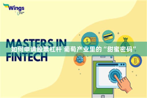 如何申请股票杠杆 葡萄产业里的“甜蜜密码”